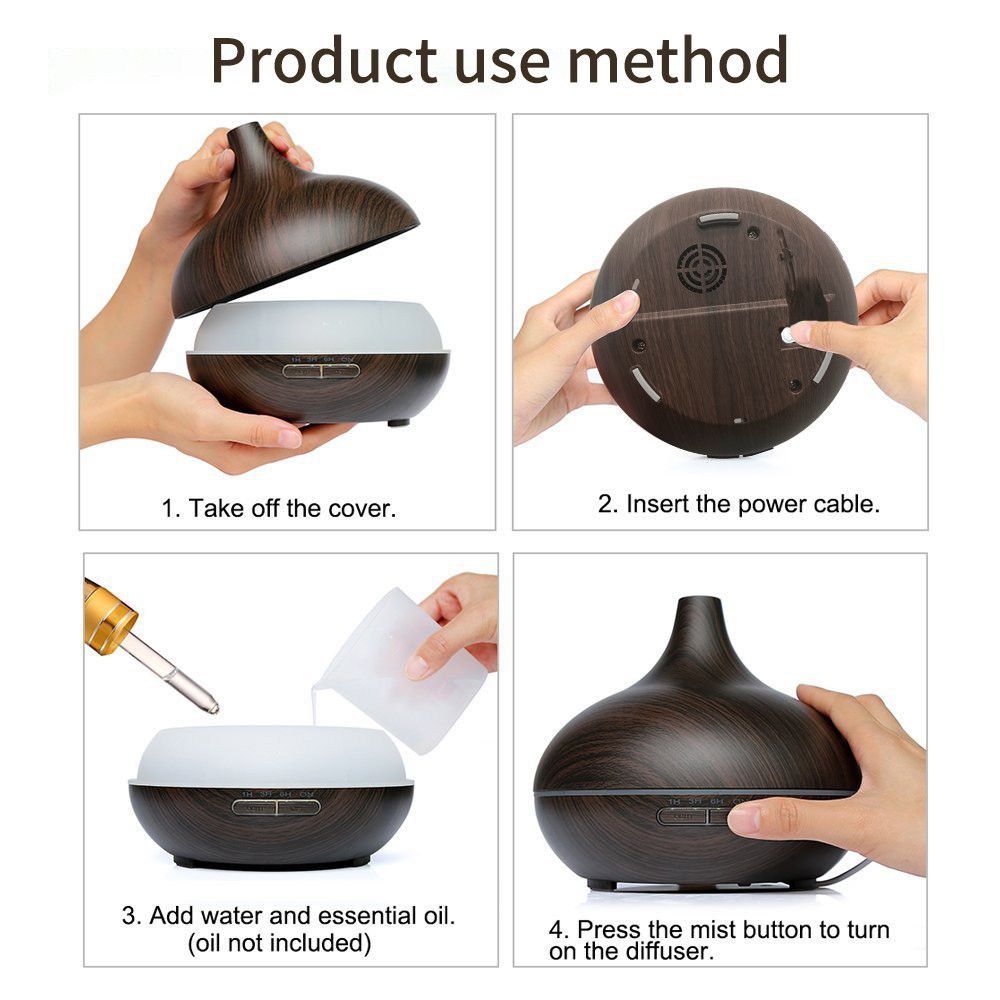 GD1802 300ML Essential Oil Diffuser Electric Ultrasonic Aromatherapy Humidifier