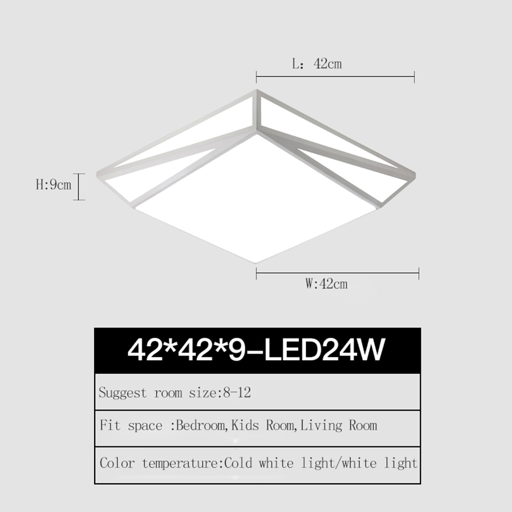 24W LED Ceiling Light Flush Mount Lamp AC110V