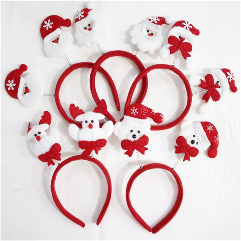 Santa Claus Headbands Hot Double Headbands Festival Decorations Party Supplies