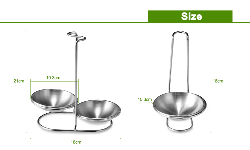 Stainless Steel Spoon Rest Vertical Holder for Soup Ladle