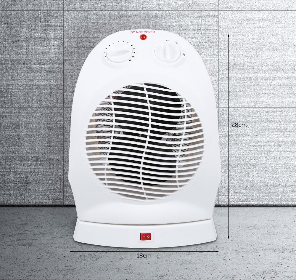 Household Fan Heater 2 Heat Settings Warm Air Blower