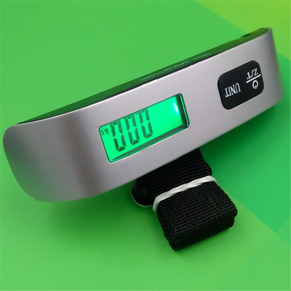Portable Travel 110LB / 50KG LCD Digital Hanging Luggage Scale Electronic Weight