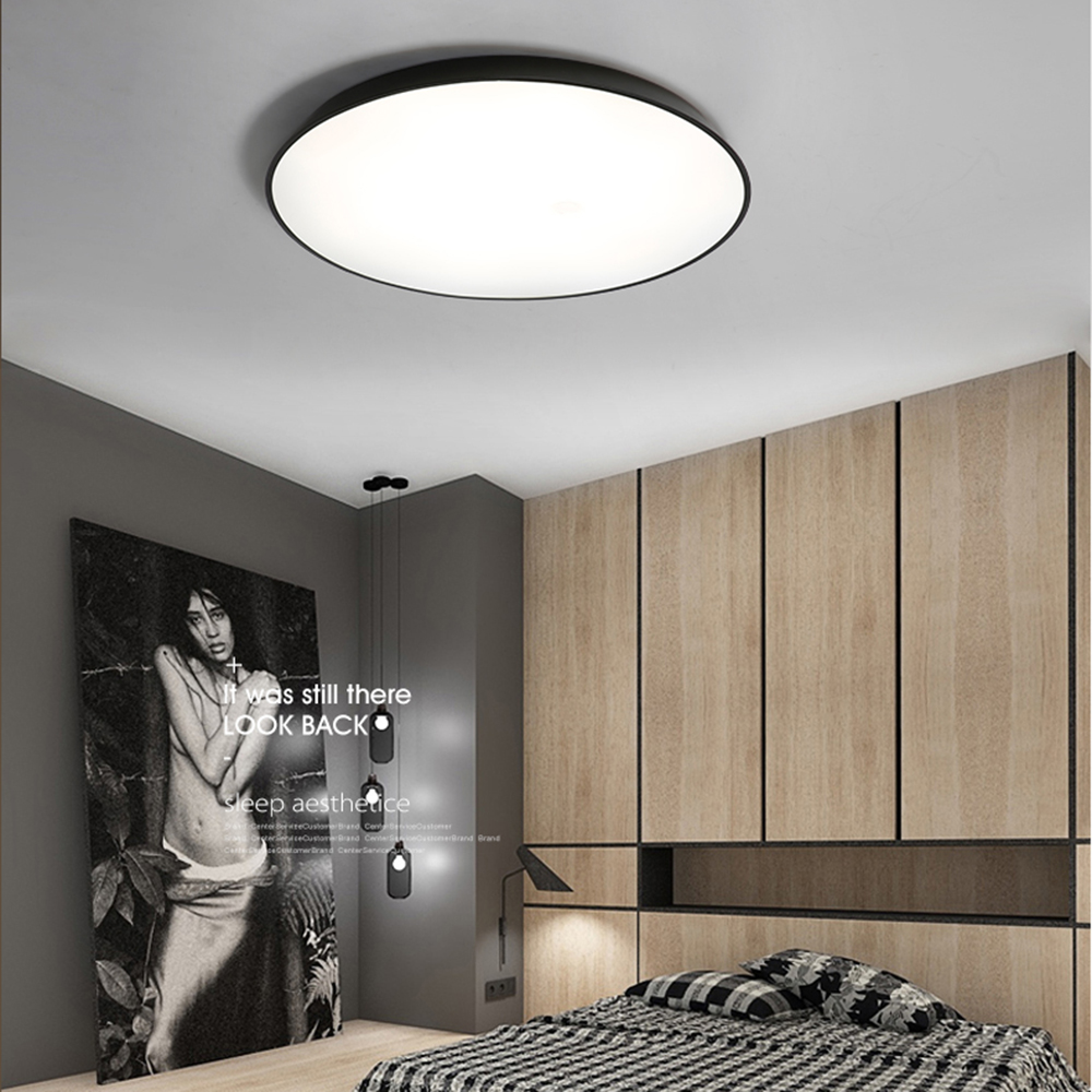 32W Modern LED Ceiling Light Sumper Thin Flush Mount Lamp 110V