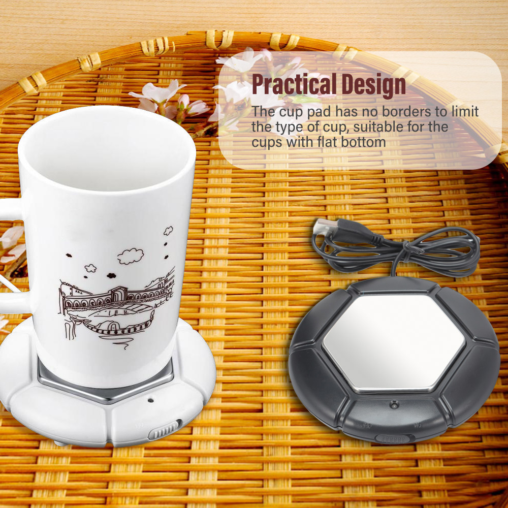 USB Desktop Cup Warmer Milk Tea Coffee Mug Heating Pad