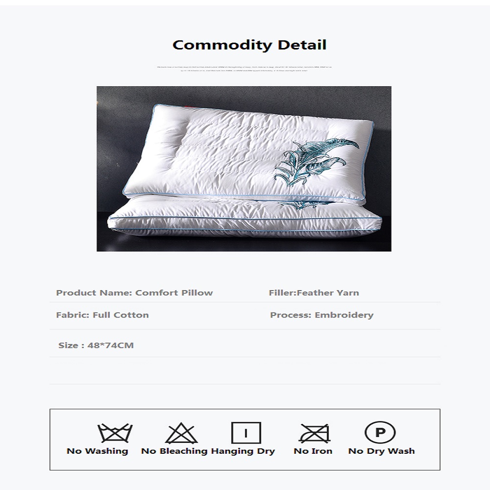 Comfort Feather Yarn Fitted Pillow