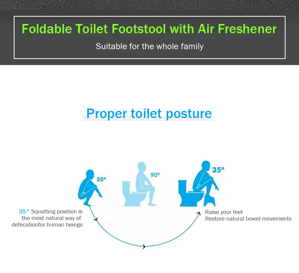 Children Foldable Toilet Footstool with Air Freshener