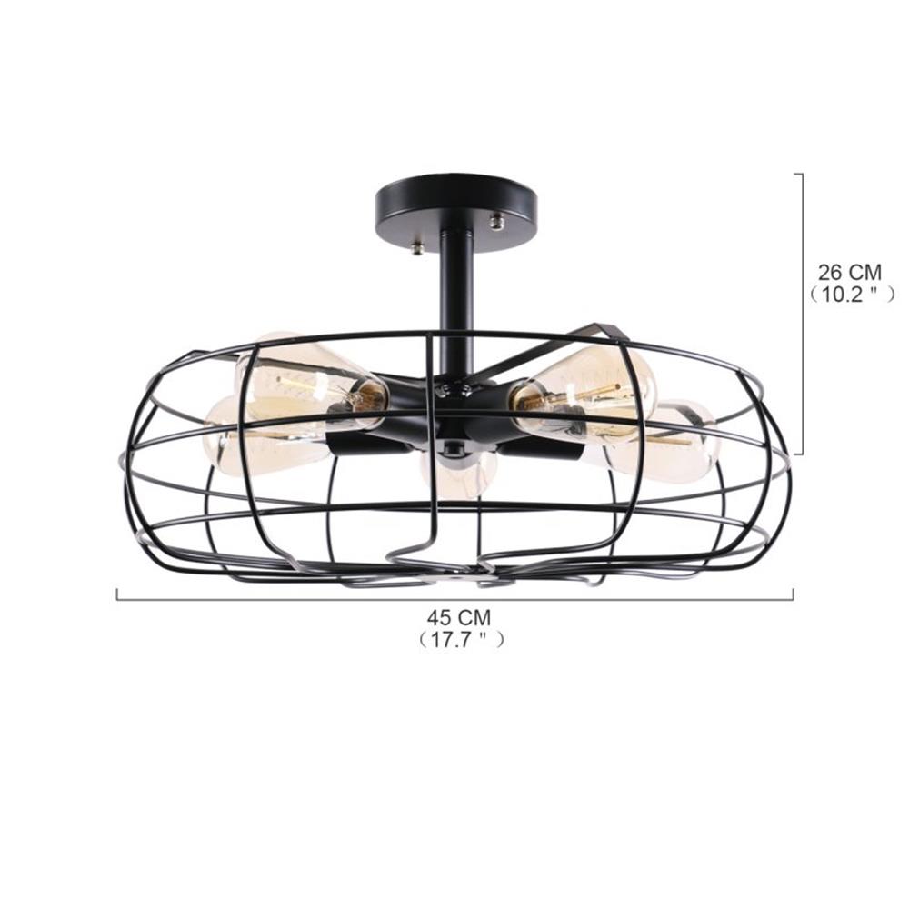 Industrial Style American Style Metal Fan Shape Pendant Lamp for Dining Room