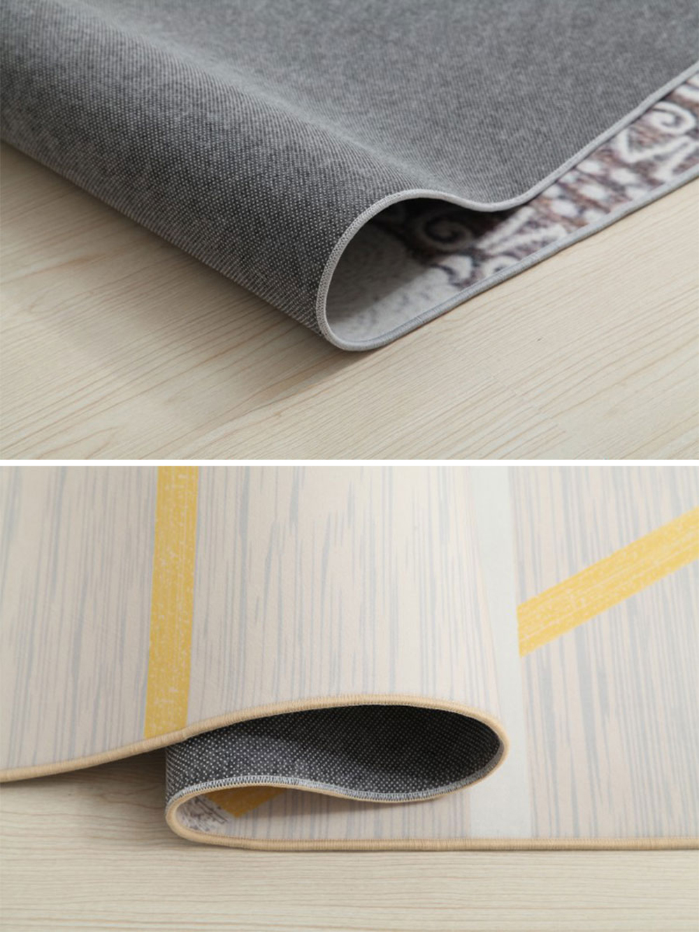 Living Room Door Mat Creative Feather Pattern Soft Non-Slip Floor Mat