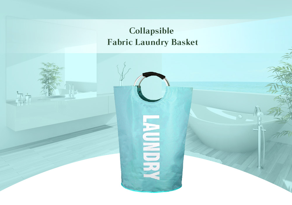 Large Laundry Basket Collapsible Fabric Hamper Foldable Washing Bin