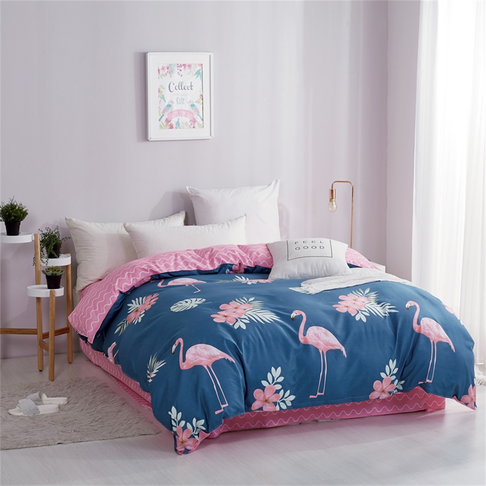 OMONNES Four Sets of Beds Fresh and Simple Sheets Quilt Firebird