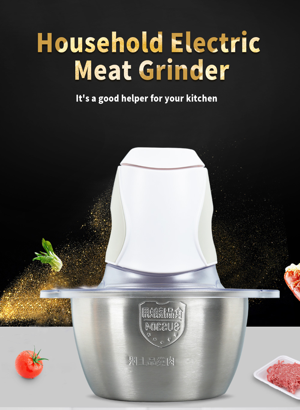 Household Electric Meat Grinder Mixer Chopper