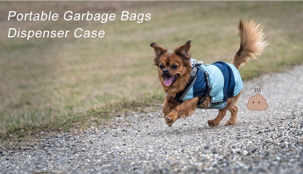 Portable Bone Dispenser Dog Pouch Bags Outdoor Pet Supply