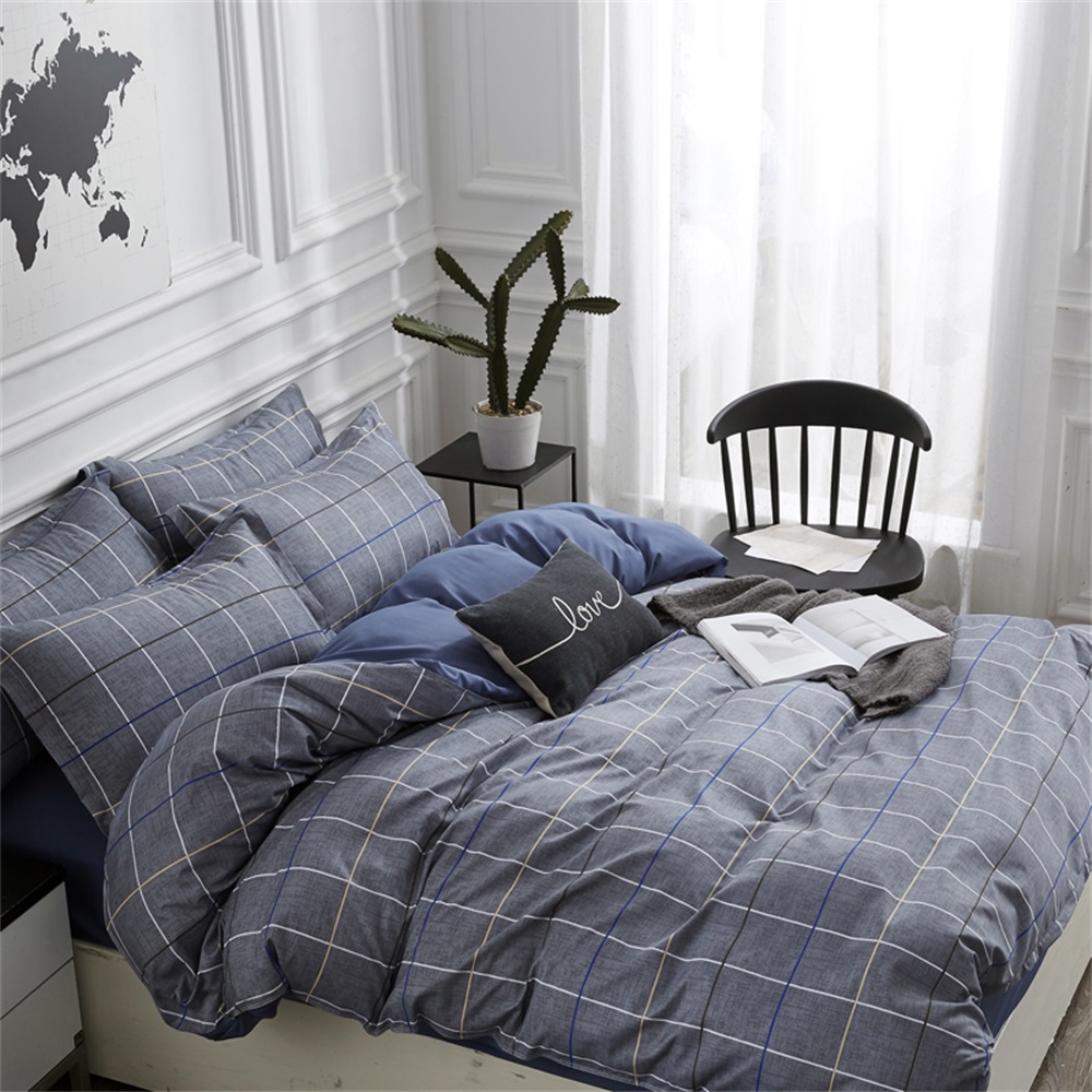 OMONNES Four Simple and Fresh Bed Sheets for Fashion Men