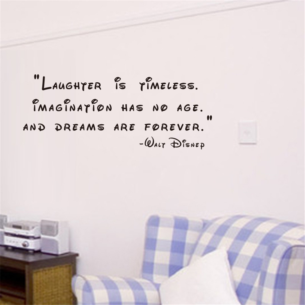 Laugher Is Timeless Art Vinyl Mural Home Room Decor Wall Stickers