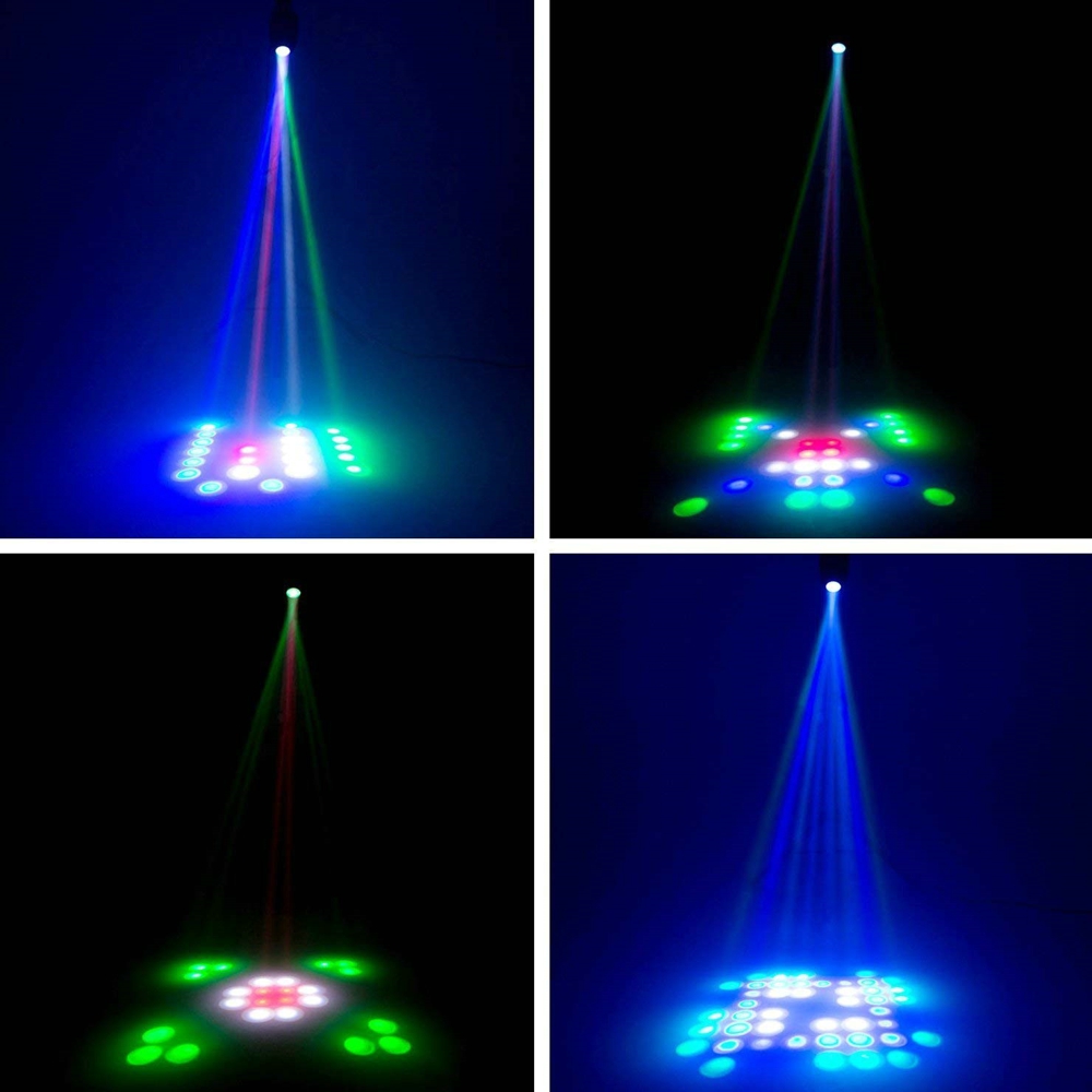 Music LED DJ Disco Stage Light Laser Lamp Party Projector Bar Wedding Lighting