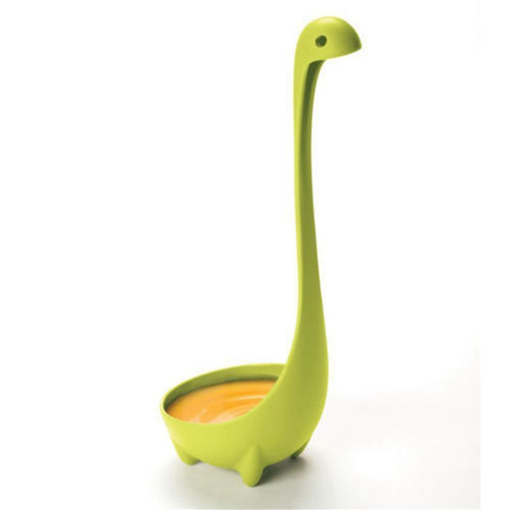 3 PCS Kitchen Supplies Dinosaur Spoons Soup Loch Ness Ladle Long Handle Spoon