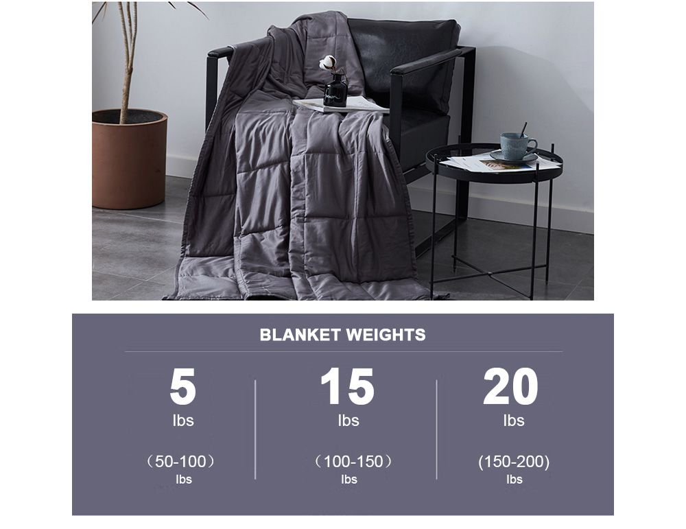 SHWG Weighted Blanket Relieves Stress and Deep Sleep Explosion