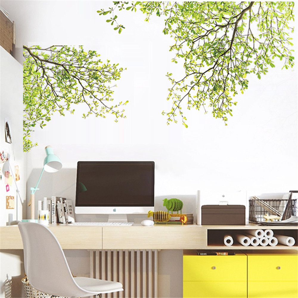 Green Tree Branch Wall Sticker Removable Home Decorations Sticker