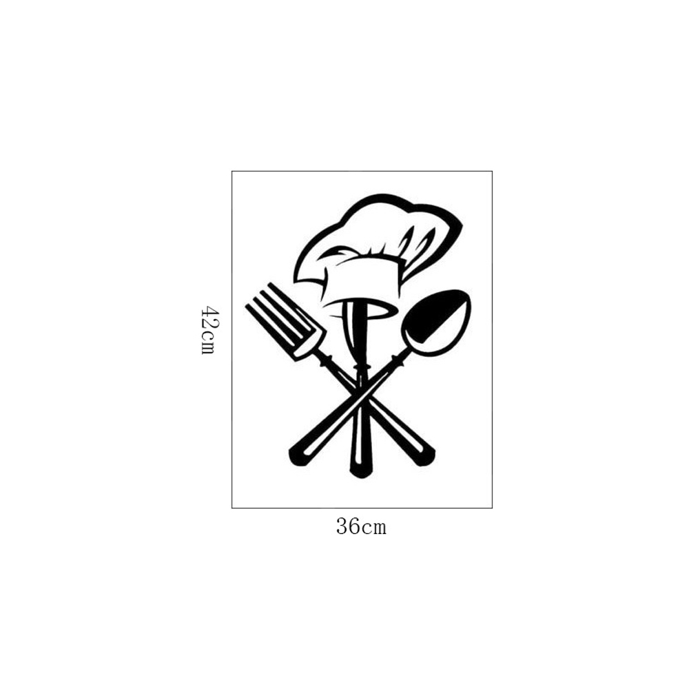 Funny Kitchen Wall Sticker Waterproof PVC Decals Chef Home Decoration Mural