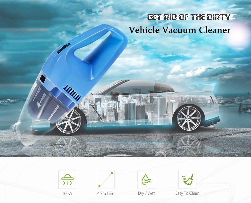 High-Power Dry-Wet Dual-Purpose Vehicle Vacuum Cleaner