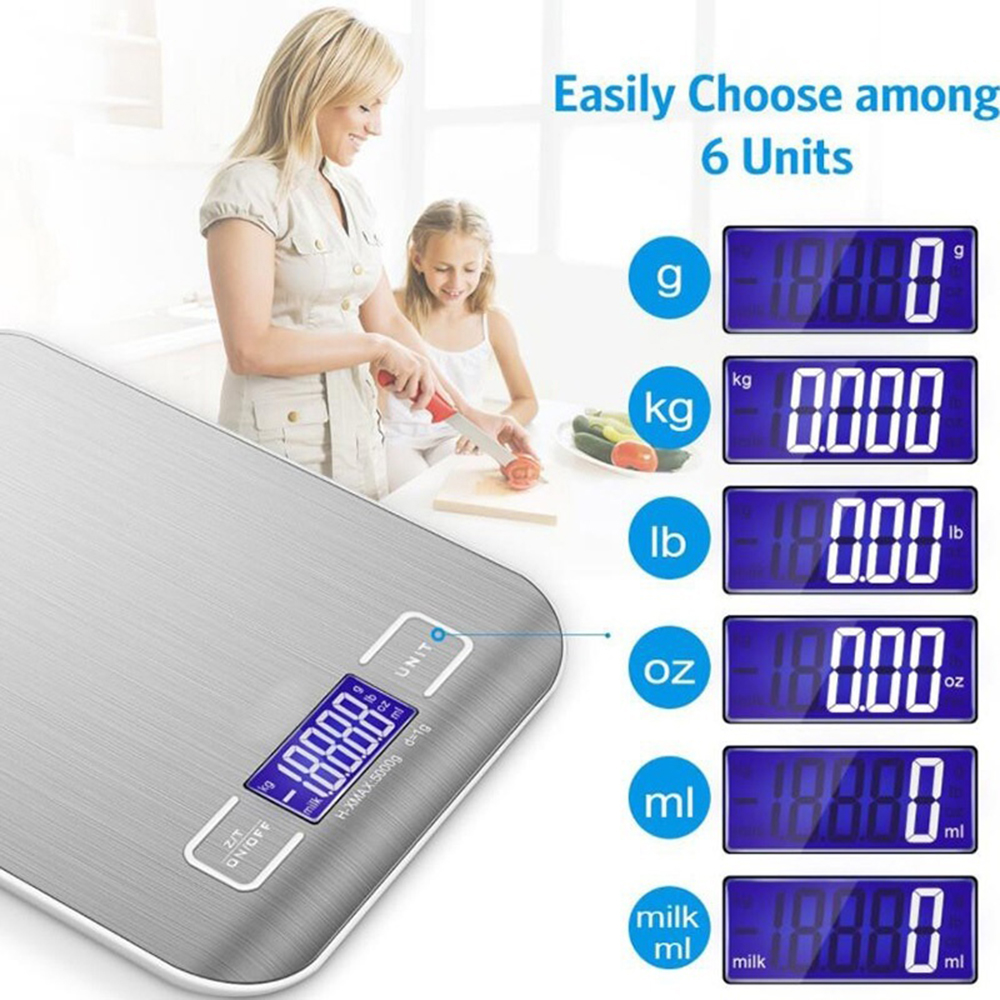 Digital Kitchen Scale 5KG/1G Cooking Scale High Accuracy Food Scale By Elimi