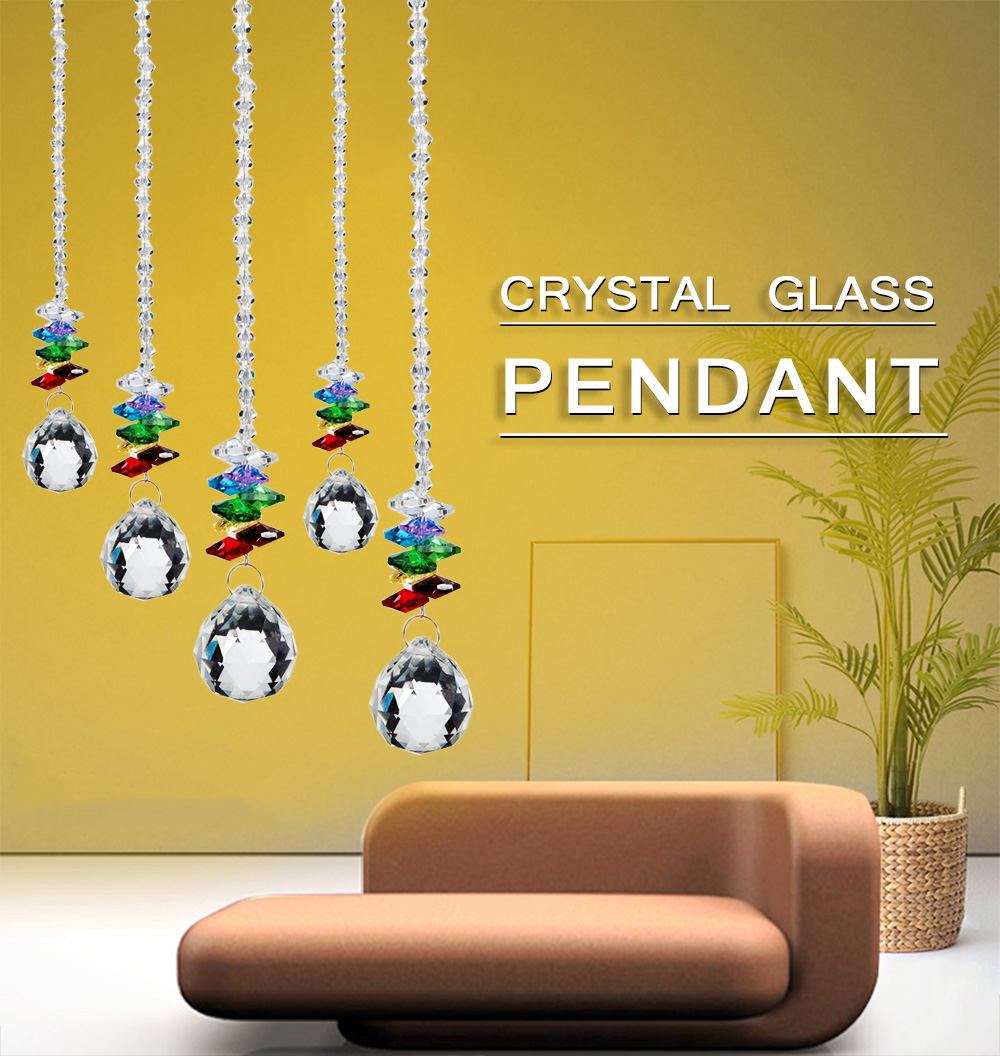 Crystal Glass Pendant Ceiling Light Wedding Decoration Curtain Bead