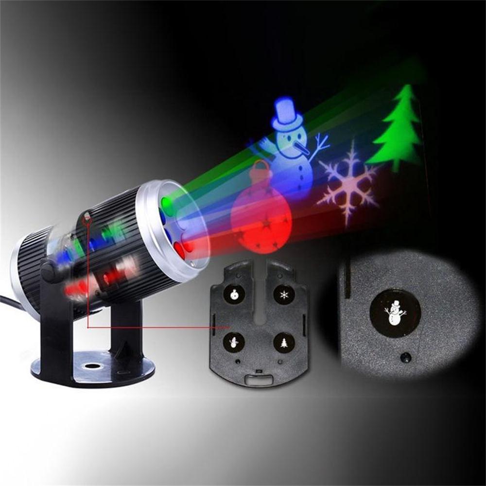 Figure 12 Card Projection Lamp Led Snowflake Projection Lamp Halloween Christmas