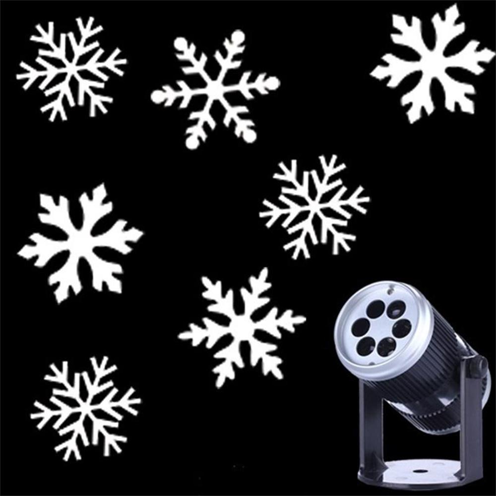 Figure 12 Card Projection Lamp Led Snowflake Projection Lamp Halloween Christmas