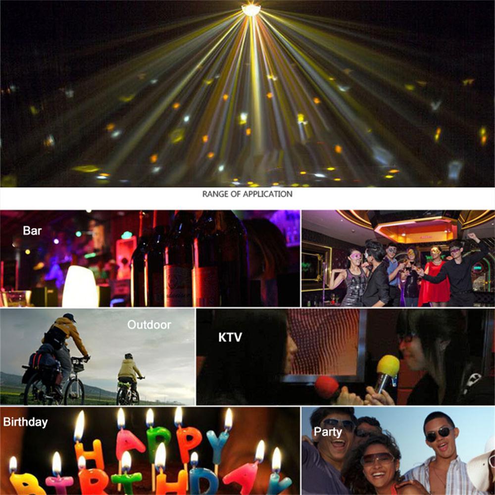 Remote bluetooth mp3 music LED new crystal magic ball 9 color stage DJ light KTV