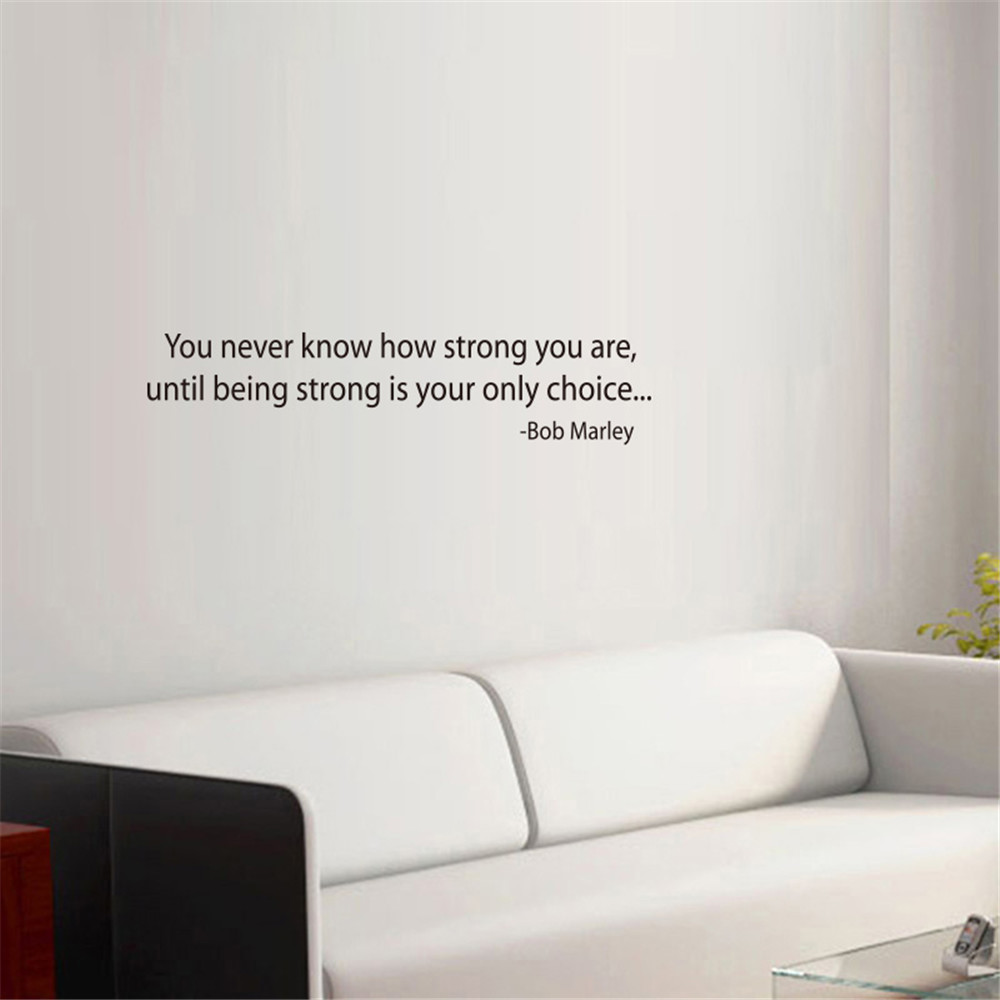You Never Know How Strong You Are Art Vinyl Mural Home Room Decor Wall Stickers