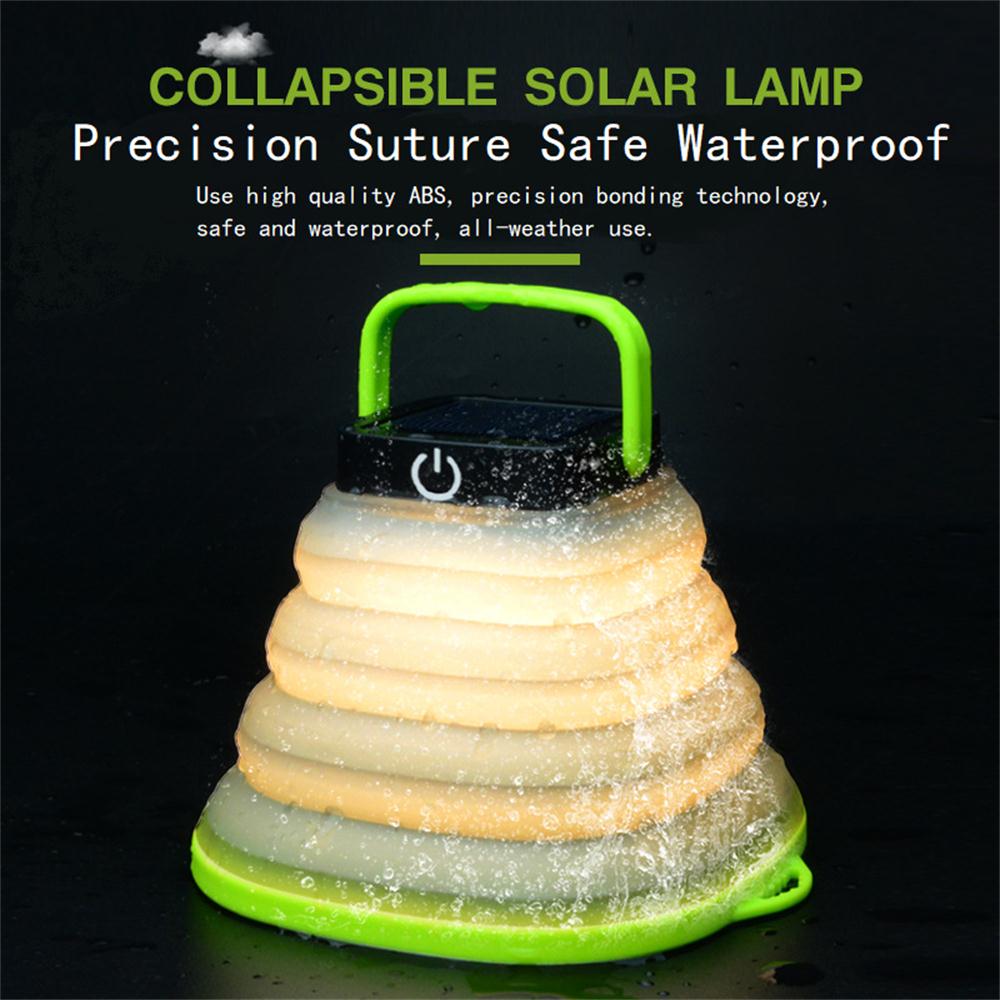 Folding solar light camping light tent camping lamp light