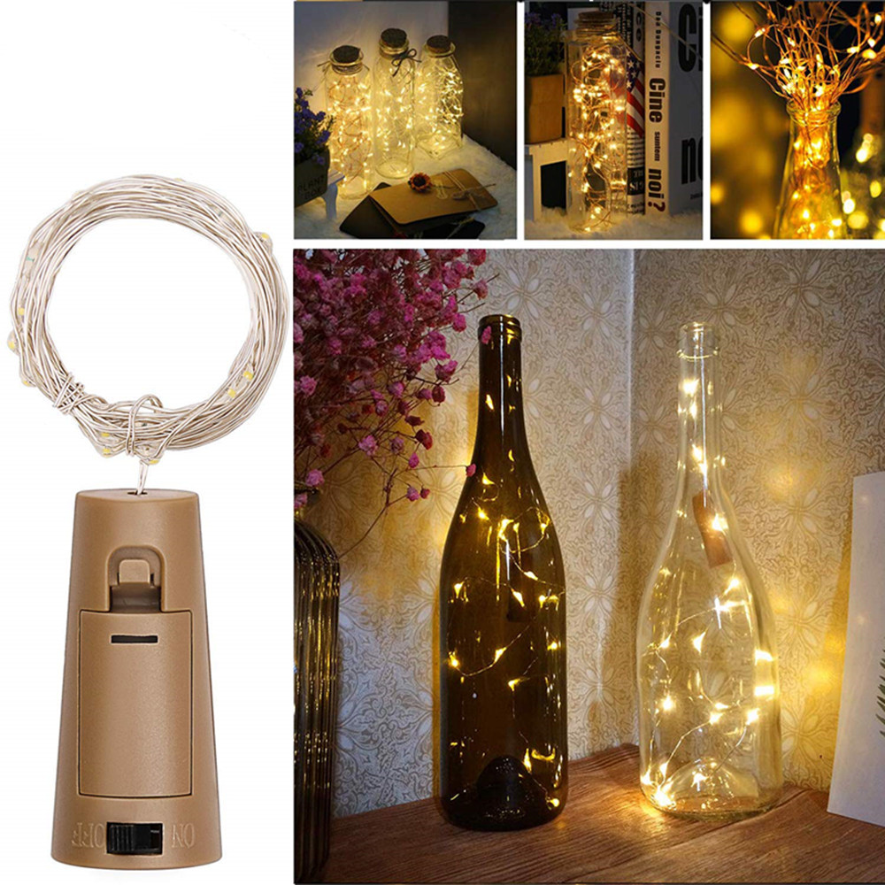 2M 20 LED Strip Wine Cork Wine Bottle Festive Party Light Wedding