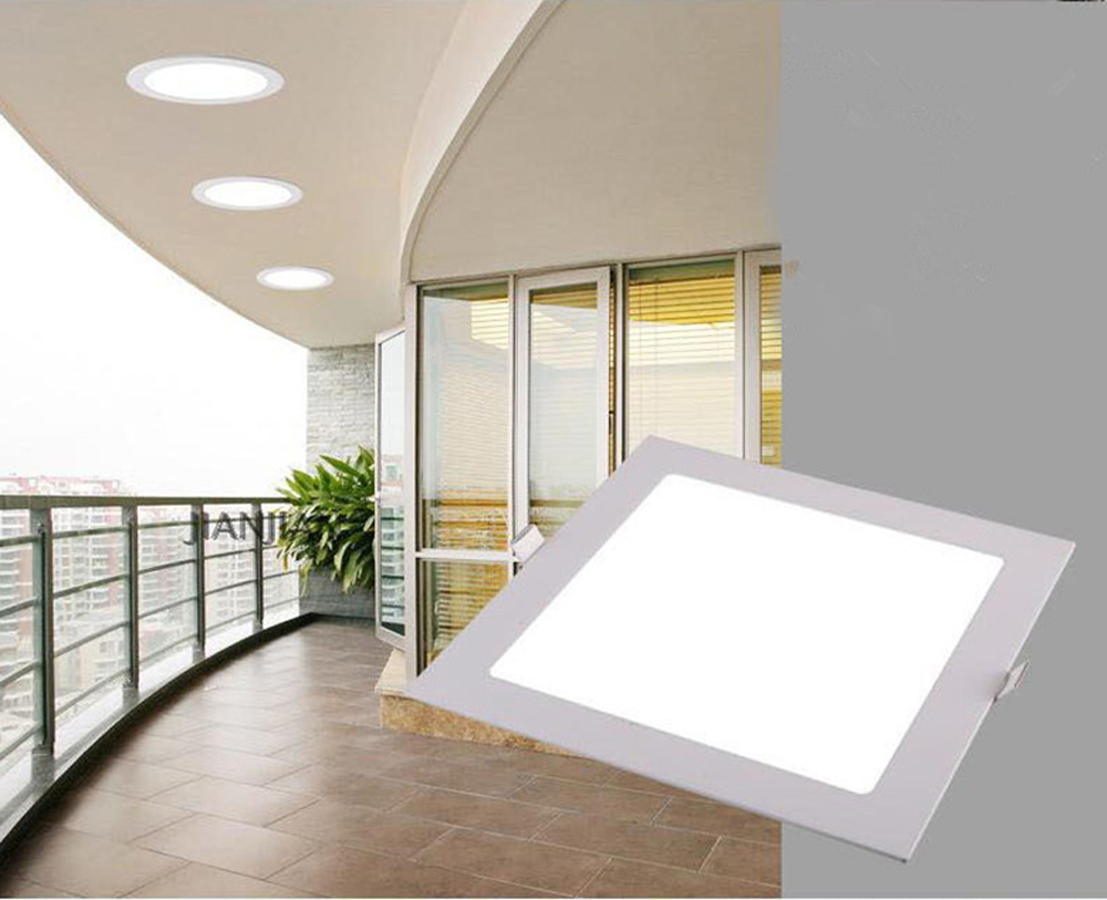 Square Shaped Ultra-thin Panel LED Panel Light AC85-265V
