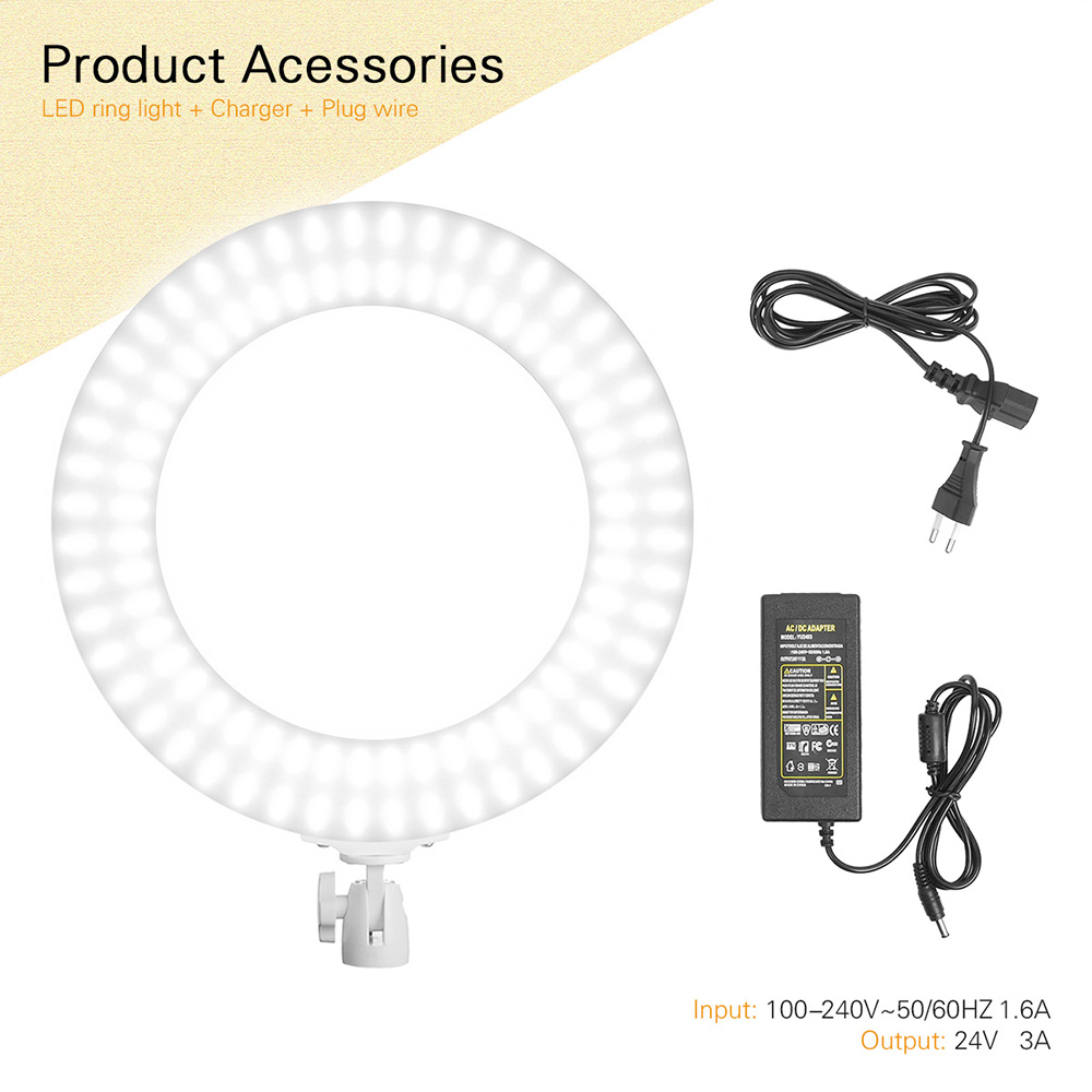 14 inch LED Video Photo Ring Light RGBW Colorl Lamp for Mobile Phone DSLR Camera