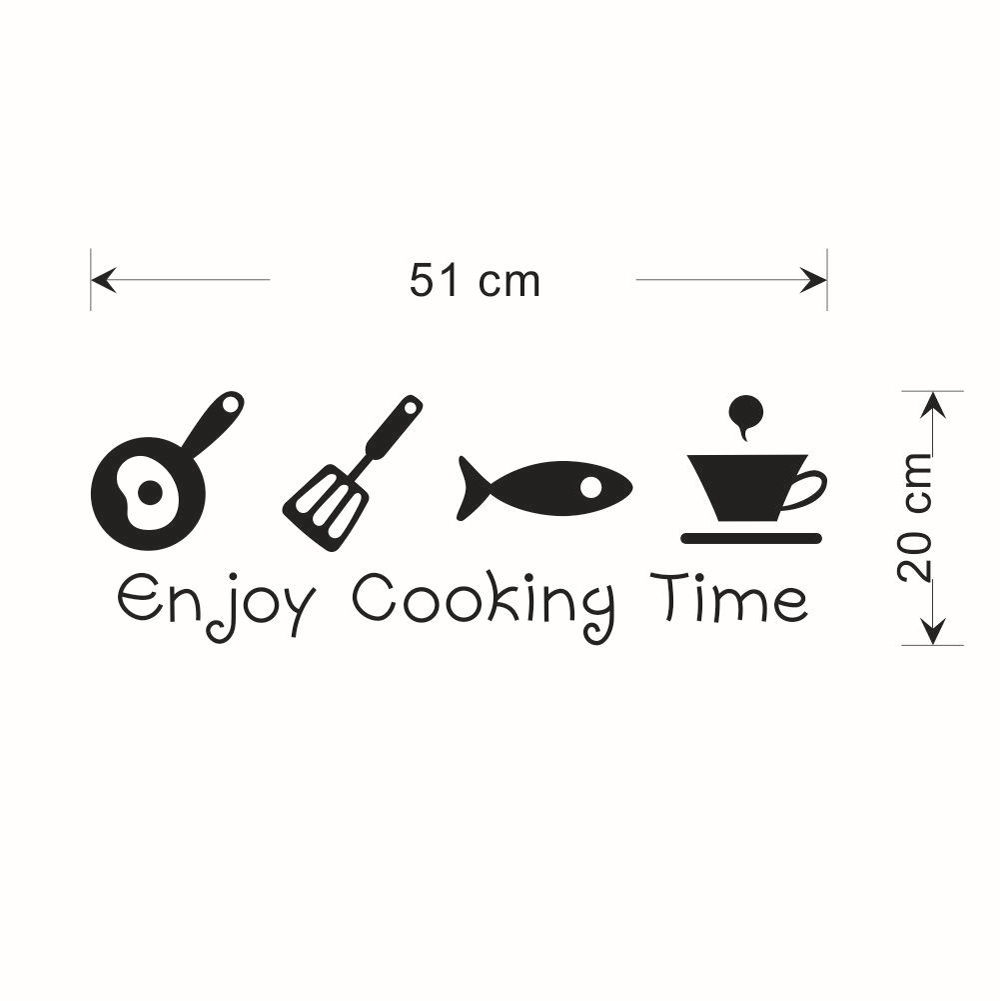 Cooking Pattern Removable PVC Kitchen Wall Sticker