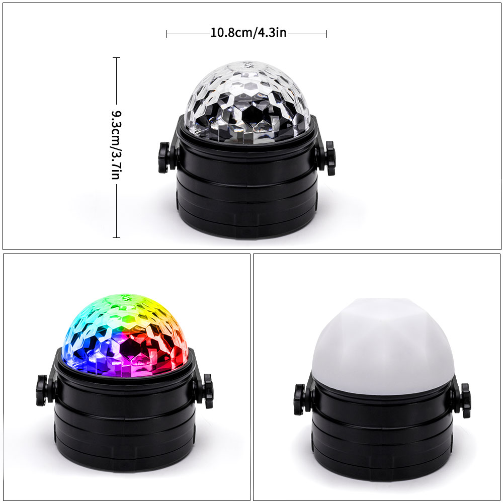 UKing 3W RGB 3-IN-1 LED Magic Disco Ball Night Lamp with Remote Controller