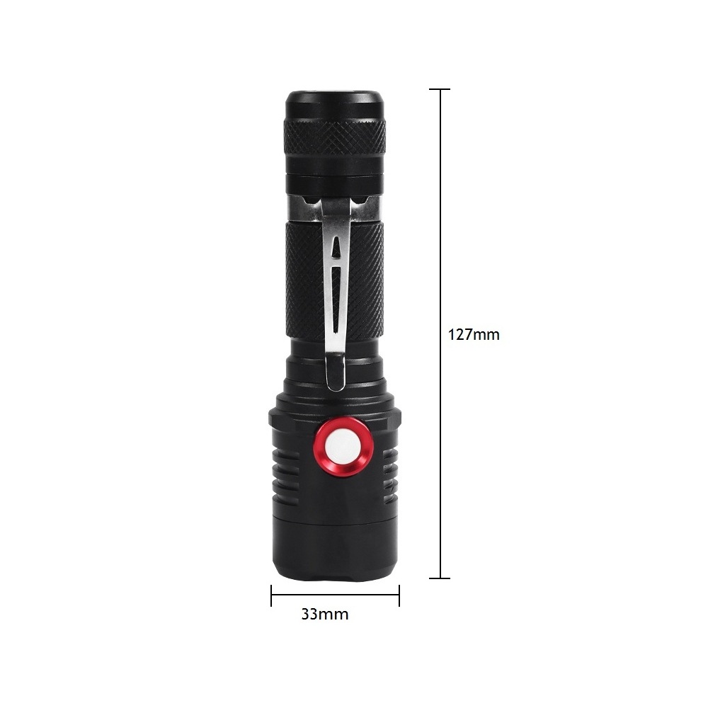 Powerful Super Bright LED Flashlight T6 20000 Lumens USB Charge with Battery Tor