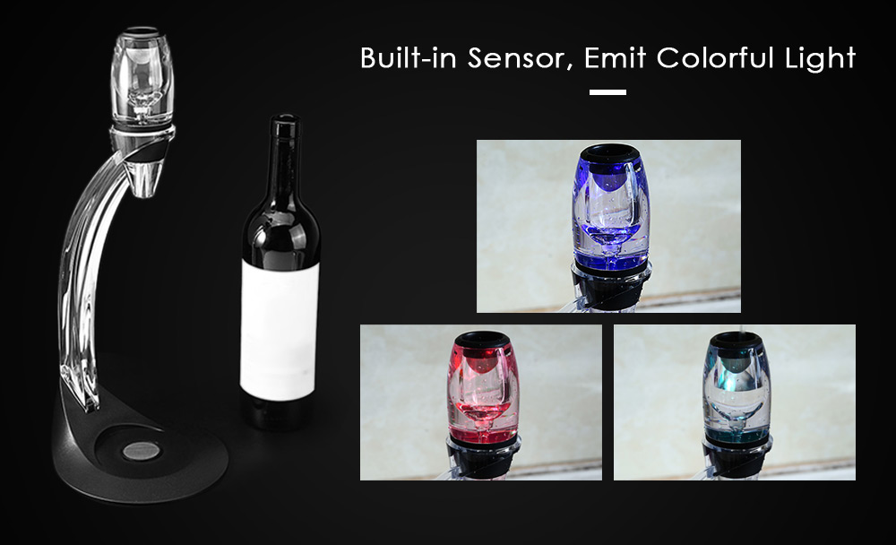 Magic Deluxe LED Wine Aerator Set Essential Decanter Gift Box