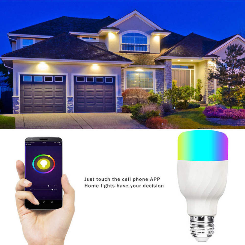 BRELONG Smart WiFi Smart Bulb RGBW LED Bulb Compatible for Alexa/Google Home