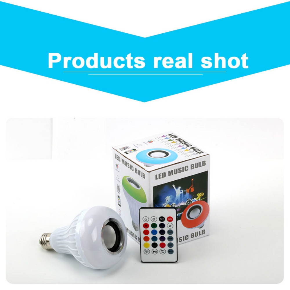 Intelligent Bluetooth Music Bulb LED Colorful Bluetooth Speaker Bulb Wire
