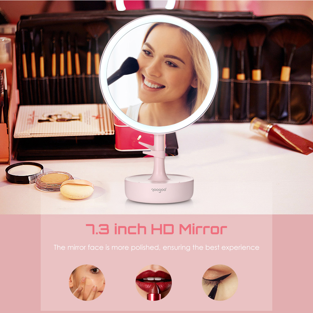 ROOGOO RG - M309 Rechargeable 32-LED Makeup Mirror Lamp Dimming Touch Screen