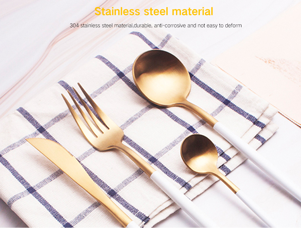 B20 304 Stainless Steel Tableware 4pcs