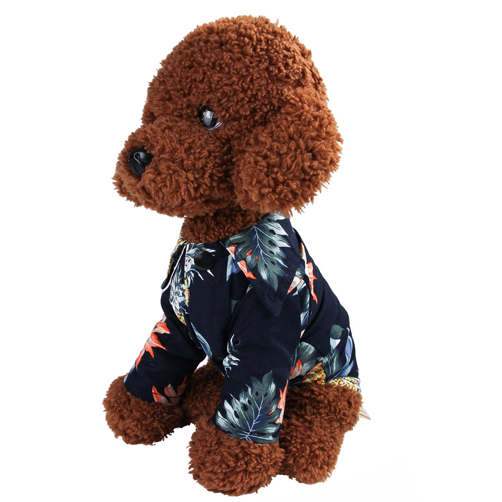 Fashion and Personality Cotton and Linen Printed Shirt for Pets Pineapple Model