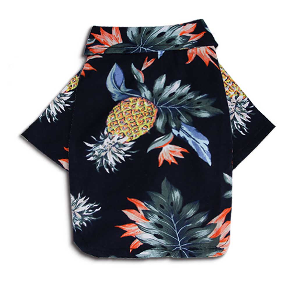 Fashion and Personality Cotton and Linen Printed Shirt for Pets Pineapple Model