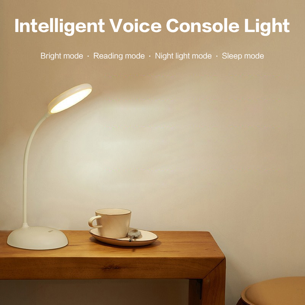 BRELONG Smart Bluetooth Voice Control Touch Induction Reading Desk Lamp White