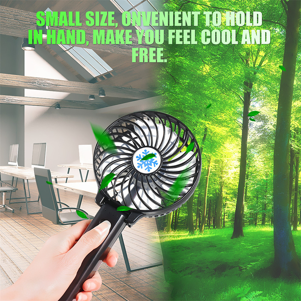 Handheld Portable USB Rechargeable Battery Operated Folding Cooling Electric Fan