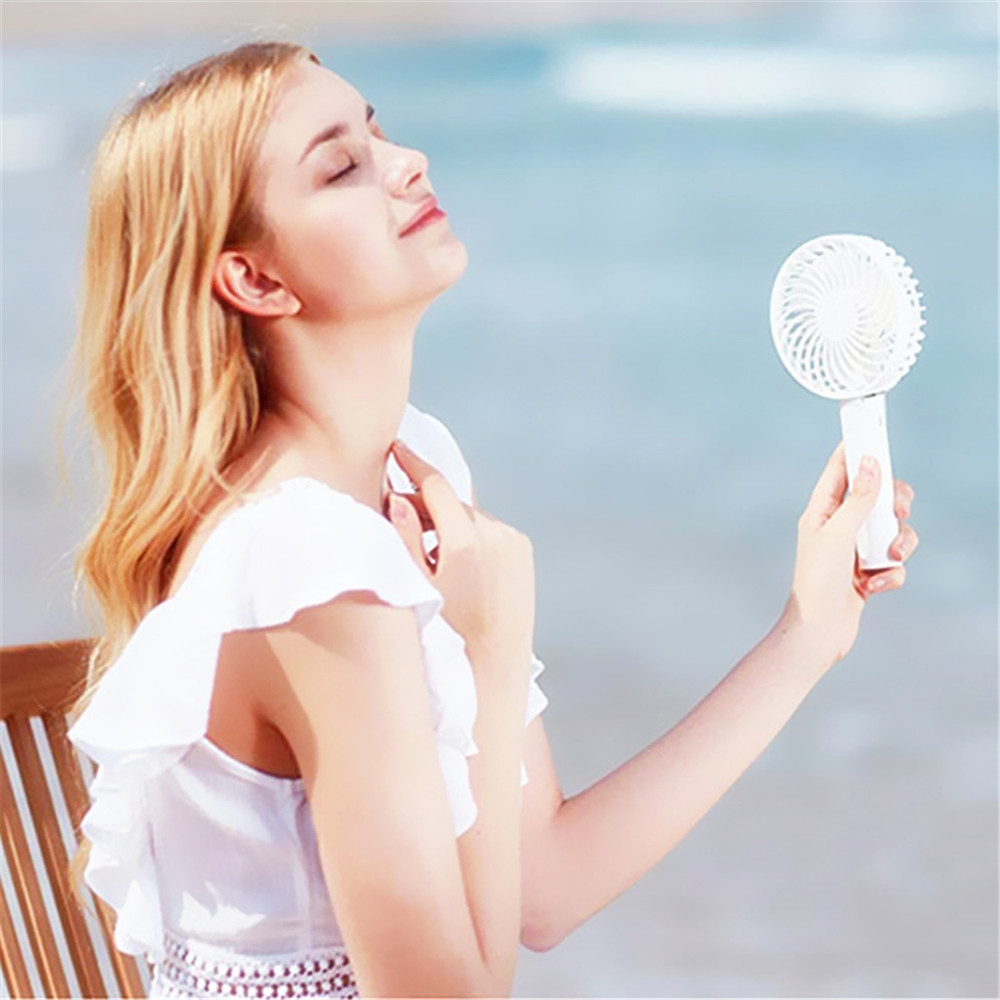 Small Handheld Battery Operated Face Fan Rechargeable Portable Travel