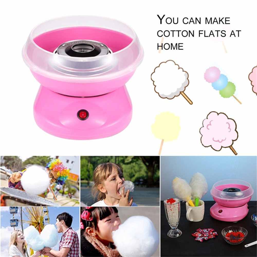 Mini Electric Cotton Candy Maker Portable DIY Sugar Machine for Kids Gift