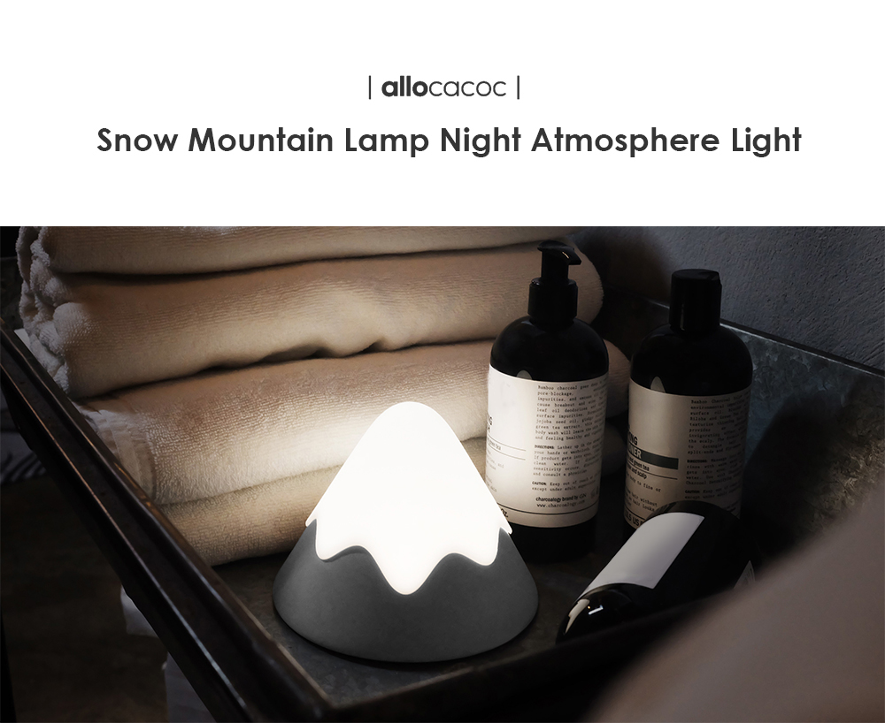Allocacoc Silicone Bedroom Snow Mountain Lamp Night Atmosphere Light