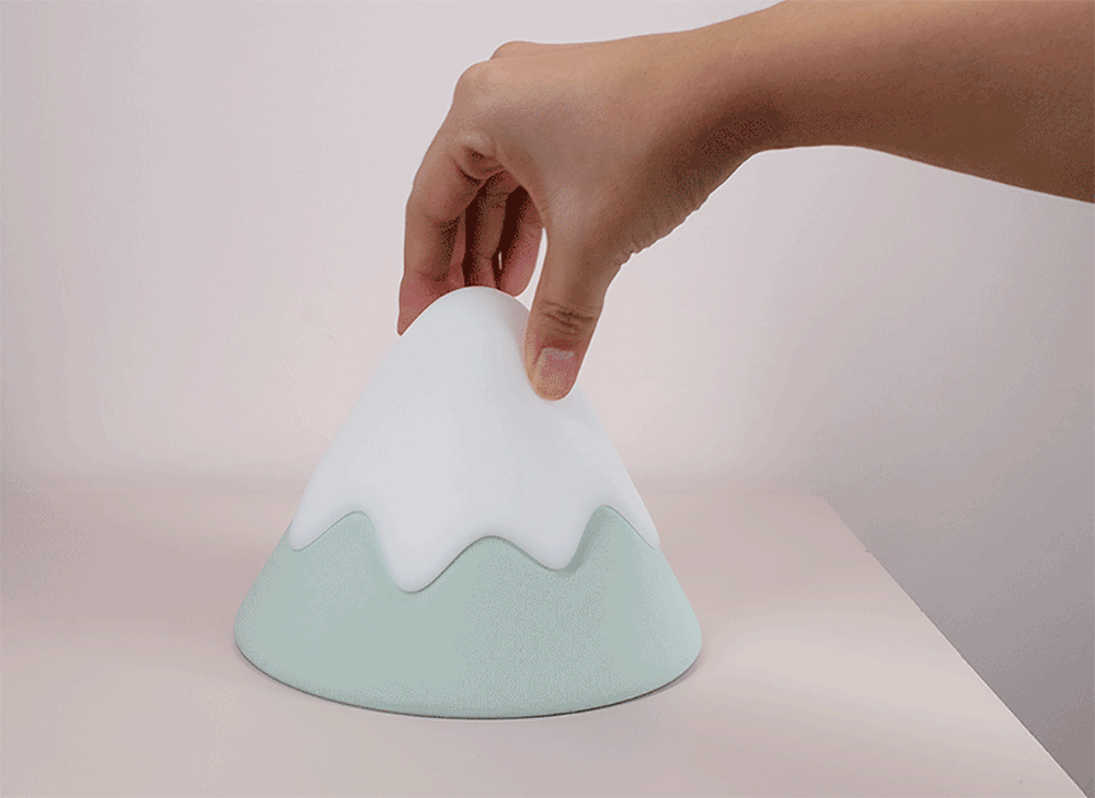Allocacoc Silicone Bedroom Snow Mountain Lamp Night Atmosphere Light